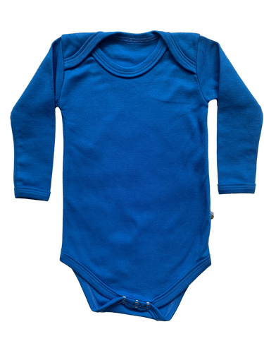 Beeboobuzz Long sleeved Baby Vest Blue Little Twidlets