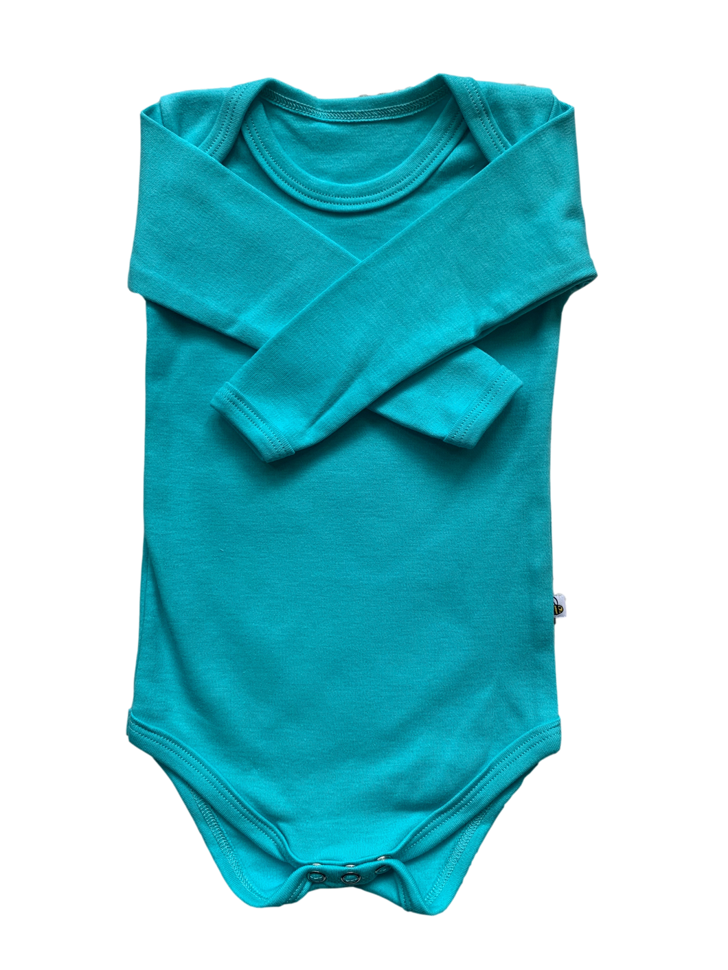 Beeboobuzz Long sleeved Baby Vest Turquoise Little Twidlets