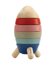 Load image into Gallery viewer, Plan Toys Orchard collection wooden stacking rocket little twidlets
