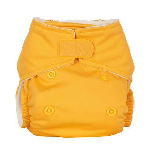 Baba and Boo reusable cloth nappy little twidlets  amber yellow orange