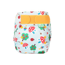 Load image into Gallery viewer, Tots Bots - Easy Fit STAR cloth reusable nappy Mushroom Town  Little Twidlets
