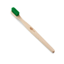 Load image into Gallery viewer, Bamboo Toothbrush Green bristles Eco Living Toothbrush Little Twidlets
