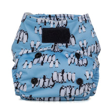 Load image into Gallery viewer, Baba and Boo reusable cloth nappy little twidlets penguins

