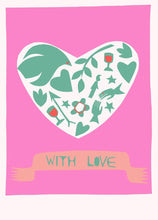 Load image into Gallery viewer, With love card hannah Day, shrewsbury Little Twidlets
