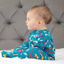 Load image into Gallery viewer, Piccalilly Footed Sleepsuit, British Birds Little Twidlets
