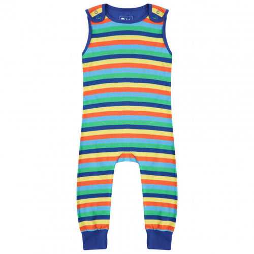 Piccalilly Dungarees for kids and children  - Rainbow Stripe Little Twidlets 
