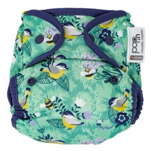 Load image into Gallery viewer, close parent pop in Reusable Cloth nappy snaps Round the garden Little twidlets
