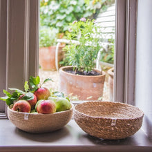 Load image into Gallery viewer, Large ReSpiin Natural seagrass fruit bowl | Little Twidlets
