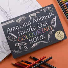 Load image into Gallery viewer, Amazing Animals Inside out colouring book, made in the uk, Button and Squirt | Little Twidlets
