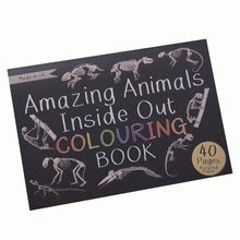 Load image into Gallery viewer, Amazing Animals Inside out colouring book, made in the uk, Button and Squirt | Little Twidlets
