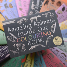 Load image into Gallery viewer, Amazing Animals Inside out colouring book, made in the uk, Button and Squirt | Little Twidlets
