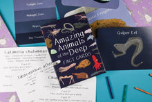 Load image into Gallery viewer, Amazing Animals of the Deep Fact Cards | Button and Squirt
