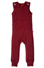 Load image into Gallery viewer, Little Twidlets Beeboobuzzmaroondungarees
