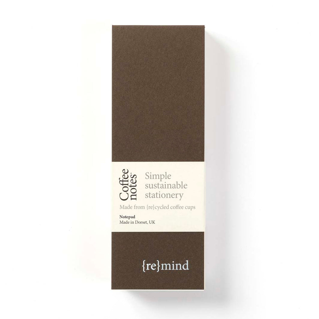 Notepad made from recycled coffee cups | coffee Notes | Little Twidlets