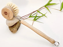 Load image into Gallery viewer, Ecojiko Long Handled Bamboo Dish Brush &amp; Replaceable Head | Little Twidlets
