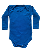 Load image into Gallery viewer, Beeboobuzz Long sleeved Baby Vest Blue Little Twidlets
