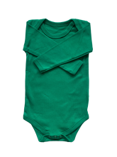 Load image into Gallery viewer, Beeboobuzz Long sleeved Baby Vest Green Little Twidlets
