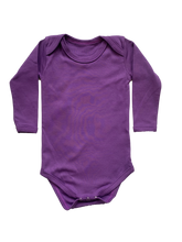 Load image into Gallery viewer, Beeboobuzz Long sleeved Baby Vest Purple Little Twidlets
