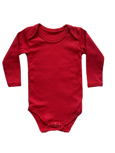 Beeboobuzz Long sleeved Baby Vest Red Little Twidlets