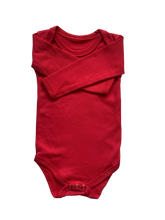 Load image into Gallery viewer, Beeboobuzz Long sleeved Baby Vest Red Little Twidlets
