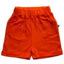 Load image into Gallery viewer, Beeboobuzz Shorts 6-12 Months Orange Little Twidlets
