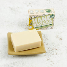 Load image into Gallery viewer, Hand Blocks Essential Oil Soap Bar – Lemon &amp; Rosemary
