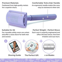 Load image into Gallery viewer, Reusable Metal Safety Razors - Includes 10x Razor Blades

