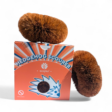 Load image into Gallery viewer, Hedgehog Coconut Scourers (2 pck) | Washing Up Scourers
