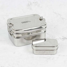 Load image into Gallery viewer, Panna – Two Tier Rectangle Lunch Box with Mini Container
