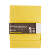 Load image into Gallery viewer, Compostable sponge cloth yellow eco living | Little Twidlets 
