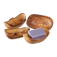 Load image into Gallery viewer, olive-wood-natural-soap-dish eco  living | Little Twidlets 
