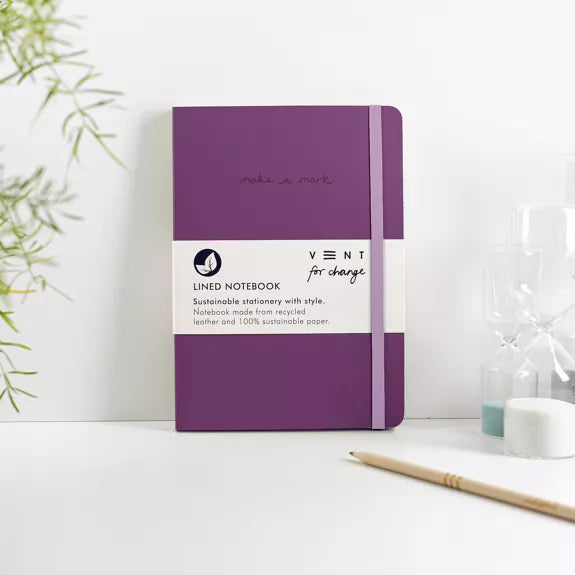 Lined Notebook, Purple - Vent for Change
