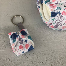 Load image into Gallery viewer, Baba and Boo cloth nappy keyring little twidlets Ocean
