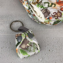 Load image into Gallery viewer, Baba and Boo Cloth Nappy keyring Jungle Little Twidlets

