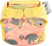 Load image into Gallery viewer, Pop-in Reusable Newborn Cloth Nappy  Cheetah Little Twidlets 
