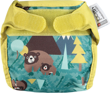 Load image into Gallery viewer, Pop-in Reusable Newborn Cloth Nappy Bear Little Twidlets 
