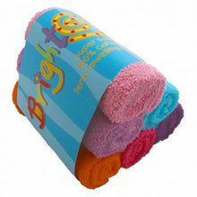 Load image into Gallery viewer, Bright Bots 6pack Coloured Terry Squares traditional nappy pink set Little Twidlets
