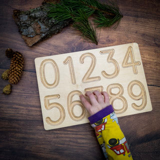Hellion Toys Wooden Number Board
