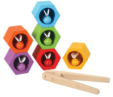 Load image into Gallery viewer, Plan Toys Rainbow Bee Hives Little twidlets 
