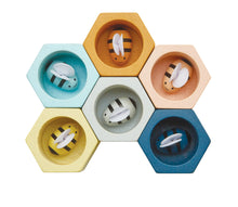 Load image into Gallery viewer, xPlan Toys Pastel Bee Hives Orchard collection muted rainbow tones. little twidlets
