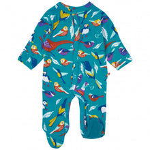 Load image into Gallery viewer, Piccalilly Footed Sleepsuit Babygrow British Birds Little Twidlets
