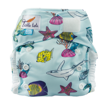 Load image into Gallery viewer, Tickle Tots All in One Pocket reusable Nappy Ocean ZSL Zoo Little Twidlets
