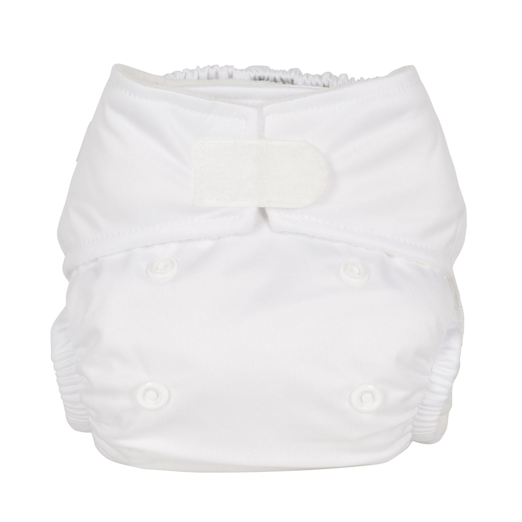 Baba and Boo reusable cloth nappy little twidlets cotton white