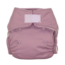 Load image into Gallery viewer, Baba and Boo reusable newborn cloth nappy little twidlets wisteria pink
