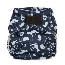 Load image into Gallery viewer, Baba and Boo reusable cloth nappy little twidlets nightfall animals
