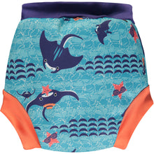 Load image into Gallery viewer, Close parent reusable swim shorts back Little Twidlets

