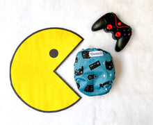 Load image into Gallery viewer, Bebeboo Reusable nappy Wrap cover Gamer print Little twildlets
