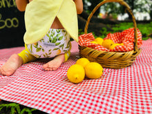 Load image into Gallery viewer, Bebeboo lemon nappyBebeboo Lemon reusable cloth nappy Little Twidlets 
