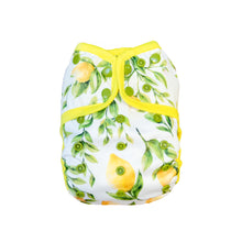 Load image into Gallery viewer, bebeboo Lemon reusable wrap nappy cover Little twidlets
