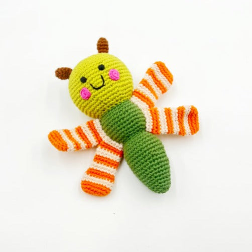 Pebble Dragonfly Rattle teddy new baby Little Twidlets